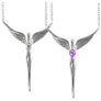 Birthstone Angel Necklace - Lavaggi Fine Jewelry