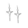 Petite Uplifting Cross Earrings - Lavaggi Fine Jewelry