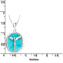 Angel Turquoise Cabochon Necklace - Lavaggi Fine Jewelry