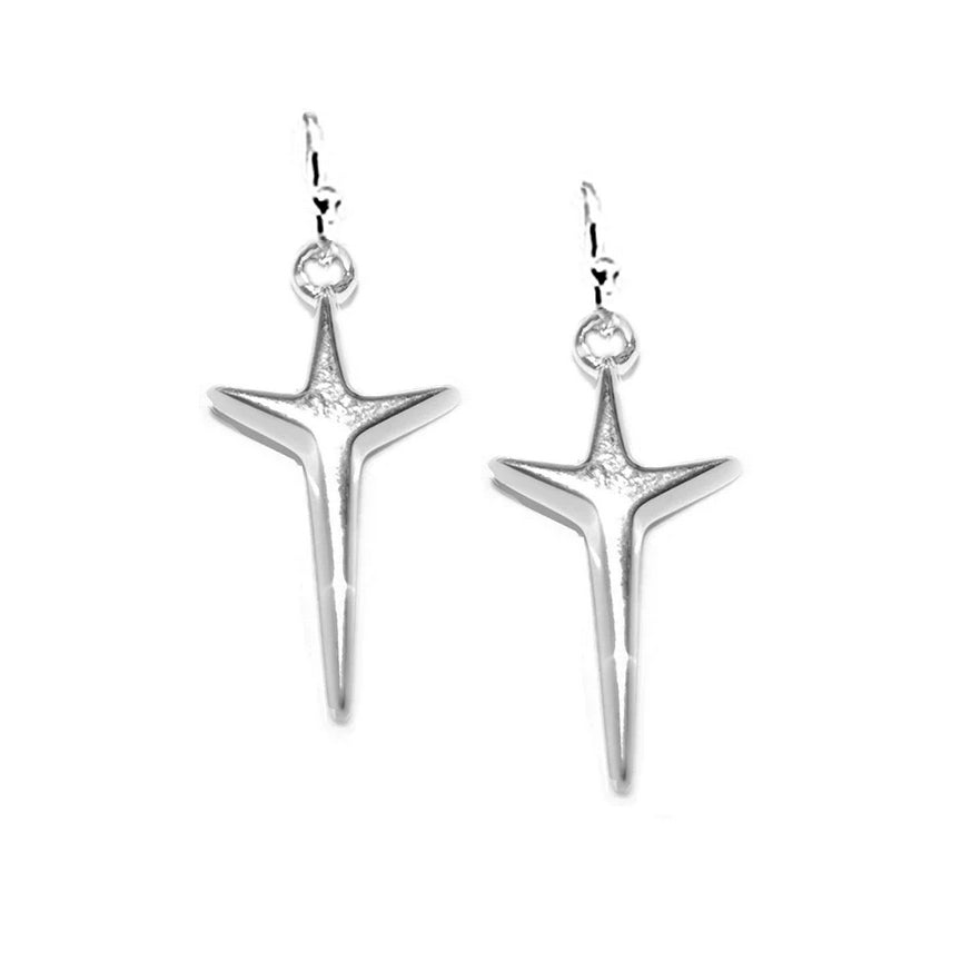 Petite Uplifting Cross Earrings - Lavaggi Fine Jewelry