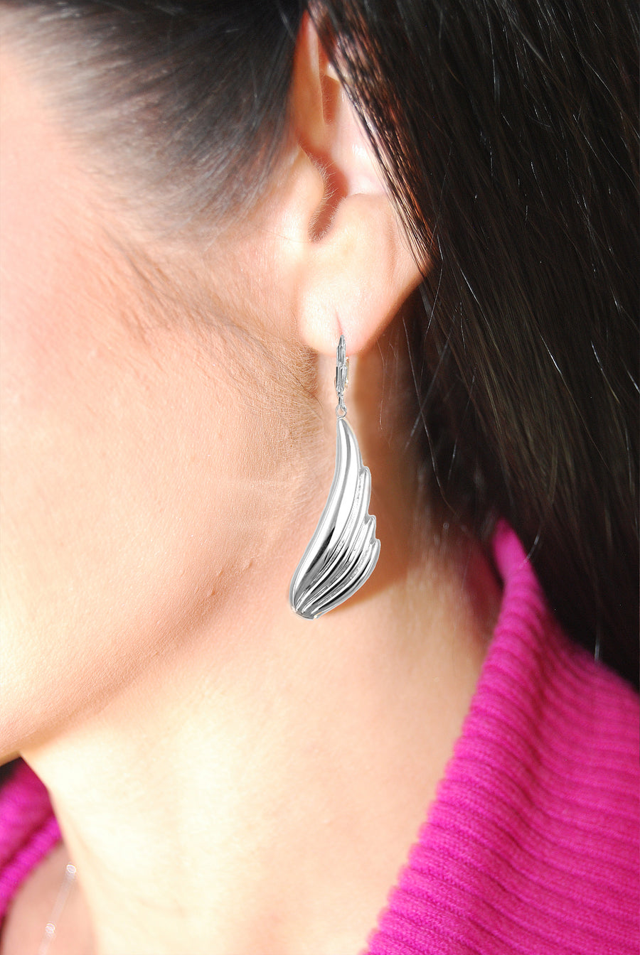 Uplifting Angel Wing Earrings - Lavaggi Fine Jewelry
